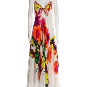 Camilla Floral Maxi Dress with Bow Detail